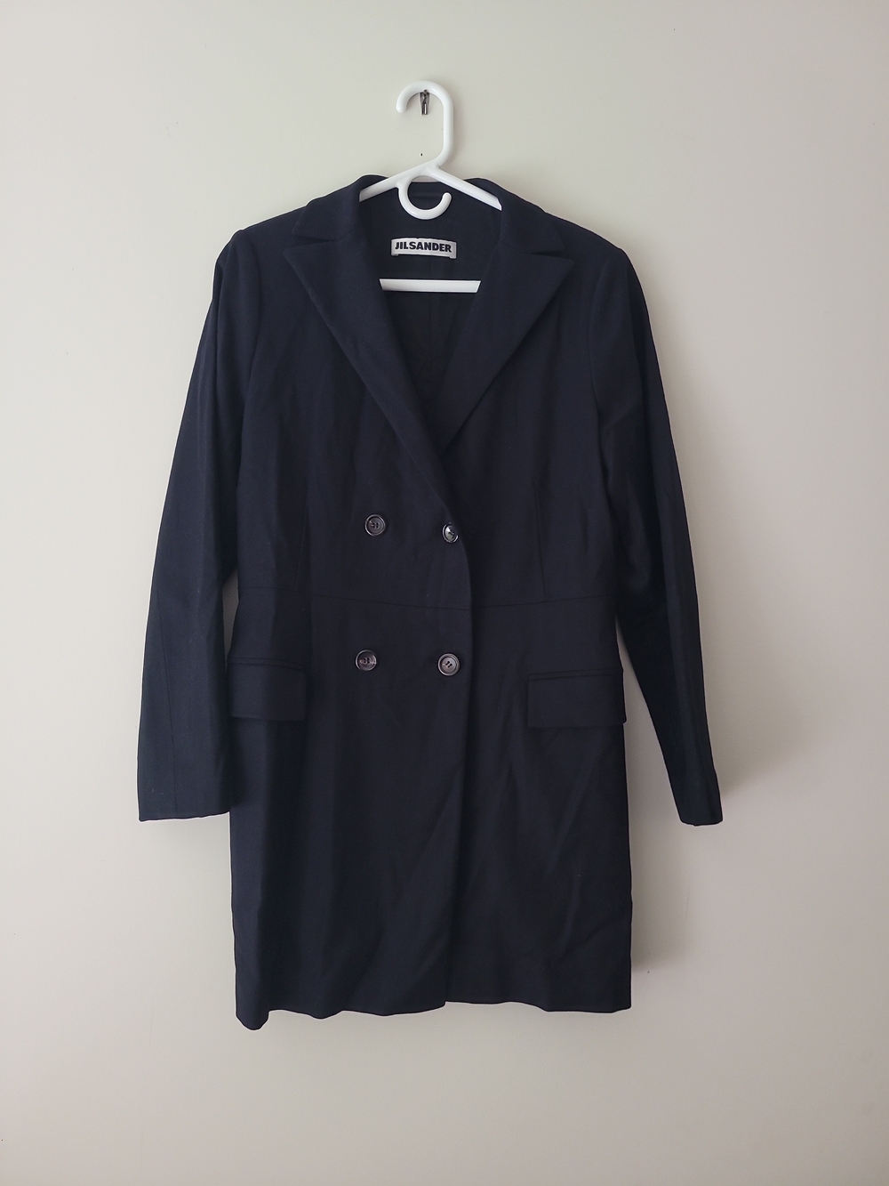 Jil Sander Women's Wool Cashmere Trench Coat EU 38 Like New